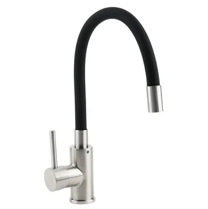 Фото №0 смеситель для кухни OSGARD Gron flex гибкий излив никель черный