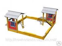 Фото №0 Песочница Два домика для игровой площадки