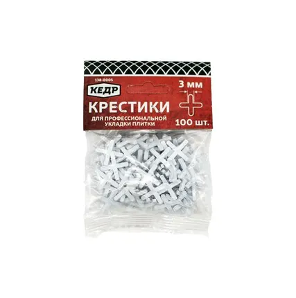 Фото №0 Крестики для кафеля 3,0 мм, (100шт)