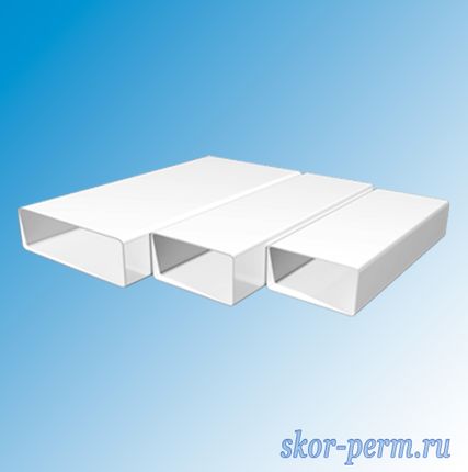 Фото №0 Канал прямоугольный 60х204, L=1,0 м ПВХ, ERA