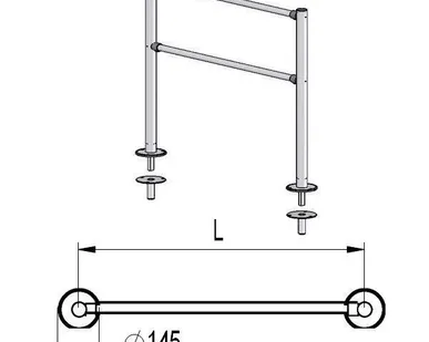 фото Ограждение съемное, 1532мм Praktika