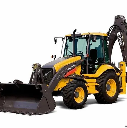 Фото №0 Аренда Экскаватора погрузчика. Есть гидромолот. СПб, область