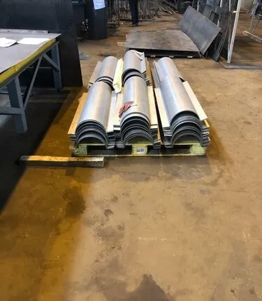 Фото №0 Лоток водоотводной из оцинкованной стали по чертежу 14135-МП1-70