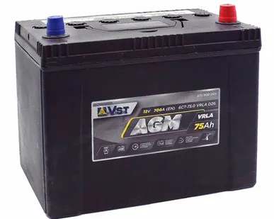 фото Аккумулятор VST AGM Asia 75 Ач о.п.