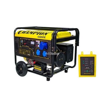 Фото №0 Генератор бензиновый Champion GG 6501 E+ATS