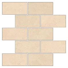 фото Мозаика Kerranova Marble Trend K-1003/LR/m13 Crema Marfil 30,7x30,7х1