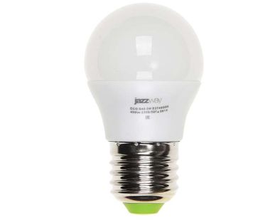 фото Лампа светодиодная PLED-ECO-G45 5Вт шар 4000К бел. E27 400лм 220-240В JazzWay 1036988A