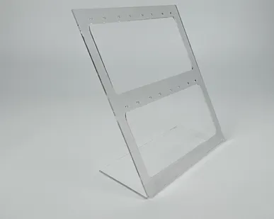 фото Подставка под серьги ярусная вертикальная 150*180*70мм, прозрачный