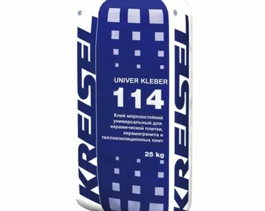 фото Клей универсальный UNIVER RLEBER 114 морозостойкий 25кг КРАЙЗЕЛЬ (ДЛЯ ПЕНОПЛАСТА,ГАЗОСИЛИКАТА,ПЛИТК