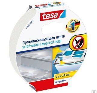 фото Противоскользящая
лента tesa, рулон 5
м/пог