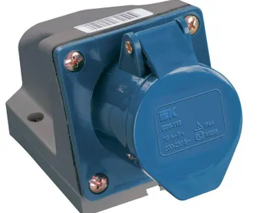 фото Розетка ОП 32А 220В 2P+PЕ ССИ-123 IP44 ИЭК PSR11-032-3