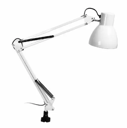 Фото №0 Smartbuy Настольный светильник под лампу E27 на струбцине, белый (SBL-DLc-E27-w)