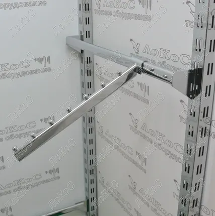 Фото №0 Кронштейн наклонный 7 шариков на планку, хром