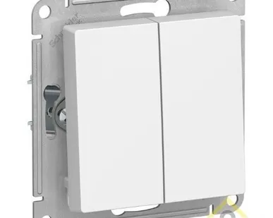 фото Механизм выключателя 2-м ATLAS DESIGN 10 АХ бел.SchE ATN000151