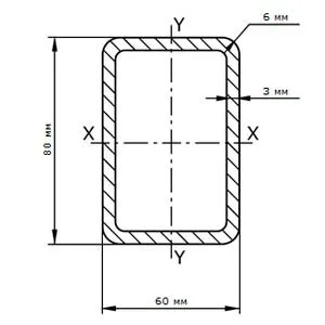 фото Труба профильная 80х60х3.0