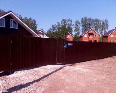 фото Забор из профнастила