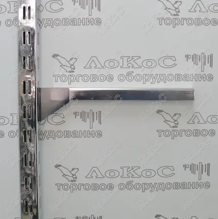 Фото №0 Полкодержатель Г-образный (пара) L=300мм, хром