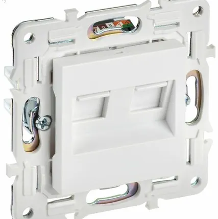 Фото №0 SKANDY Розетка компьютерная двойная RJ45 кат.6 SK-K04W арктический белый IEK