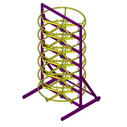 Фото №0 Разборный стеллаж для РВД и шлангов СБРВД 6-1Р