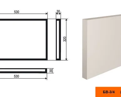 фото Боссаж БВ - 3/4, 320х30х530