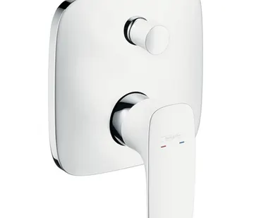 фото Смеситель для ванны Hansgrohe PuraVida белый/хром 15445400