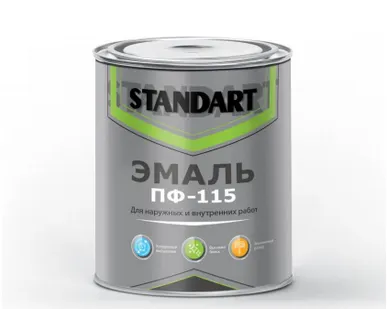 фото Эмаль ПФ-115 голубая STANDART 1,8кг