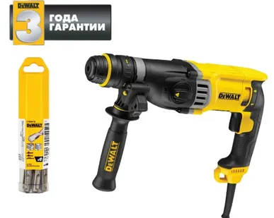 фото Перфоратор 900 Вт 3-х режимный 3,2 Дж SDS-Plus DeWalt KD25143KB-KS