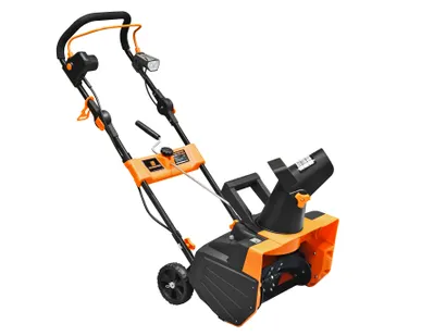 фото Снегоуборщик электрический Carver STE 2346L / 2,3 кВт / фара