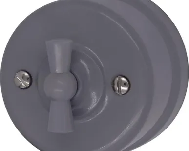 фото Выключатель 2-кл. пластик титан Bironi B1-202-26