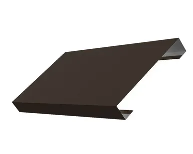 фото Ламель лицевая 125 жалюзи Texas 0,5 Atlas с пленкой RR 32 темно-коричневый