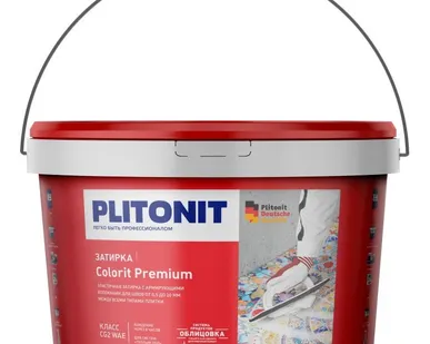 фото Затирка для швов Светло-серая (0.5-13мм) 2кг Plitonit Colorit Premium