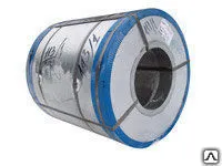 фото Лист оцинкованный в рулоне 0.5х1250 RAL9006 с полимерным покрытием