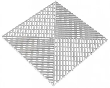 фото Решетка газонная c обрамлением 400х400х18мм, Белый