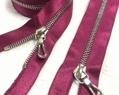 фото Молния RIRI атласная 4мм темно-розовая