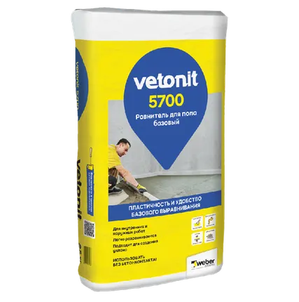 Фото №0 Пол ВЕТОНИТ 5700 ровнитель,от 5-70мм /25 кг/48меш/