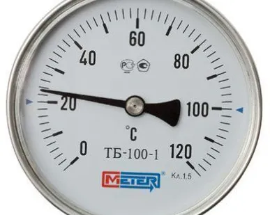 фото Метер, Термометр Тб-100-1- 0…200-100-1,5 Аксиальн. G 1/2