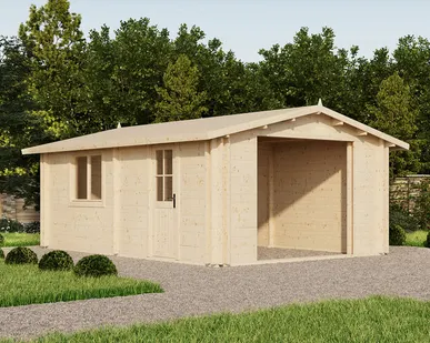 фото Гараж 20 (Комфорт) - брус 44 мм