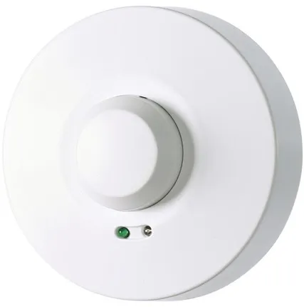 Фото №0 Датчик движения микроволновый DRM-02 (бел. потолочный макс. дальность 1-10м 360град. монтаж на плоскость 230В АС 5А 1NO IP40) F&F EA01.007.007