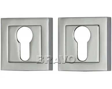 фото Накладка цилиндровая {product_title} на квадратной розетке {product_color}{