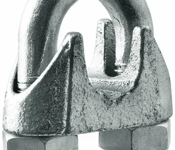 фото Зажим для троса DIN 741, оцинкованная сталь