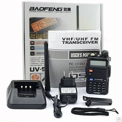 Фото №0 Радиостанция Baofeng UV-5R Двухдиапазонная (136-174MHz и 400-480MHz)