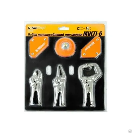 Фото №0 Набор приспособлений д/сварки MULTI-6 комплект 6 предметов FoxWeld Набор пр