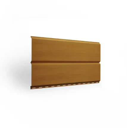 Фото №0 Металлосайдинг Брус Дуб 3д