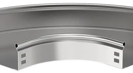 Фото №0 Угол для лотка плавн. 90град. тип Г01 ESCA 50х300мм IEK CPG01-0-90-050-300