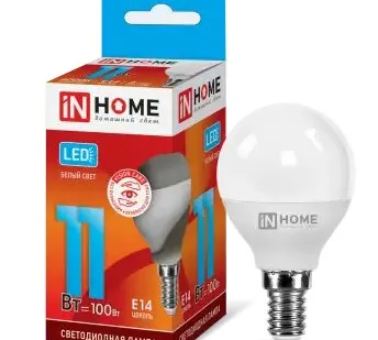фото Лампа сд LED-ШАР-VC 11Вт 230В Е14 4000К 990Лм IN HOME