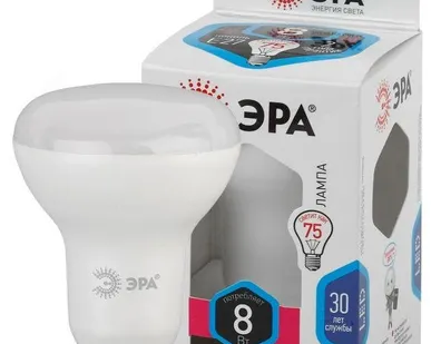 фото Лампа светодиодная R63-8w-840-E27 640лм ЭРА Б0017230/Б0028490