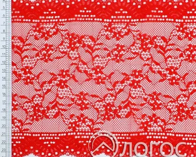 фото Кружево стрейч IS-256 190мм И, красный