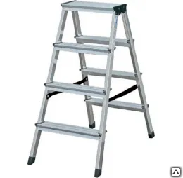 фото Стремянка алюминиевая KRAUSE MONTO DOPPLO 4 ступени двухсторонняя