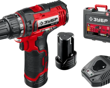 фото Дрель-шуруповерт, 2 АКБ (2 Ач), в кейсе ДШЛ-125-22