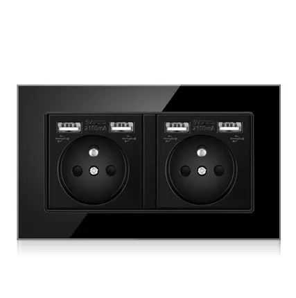 Фото №0 Двойная розетка с USB-портами Armacontrol